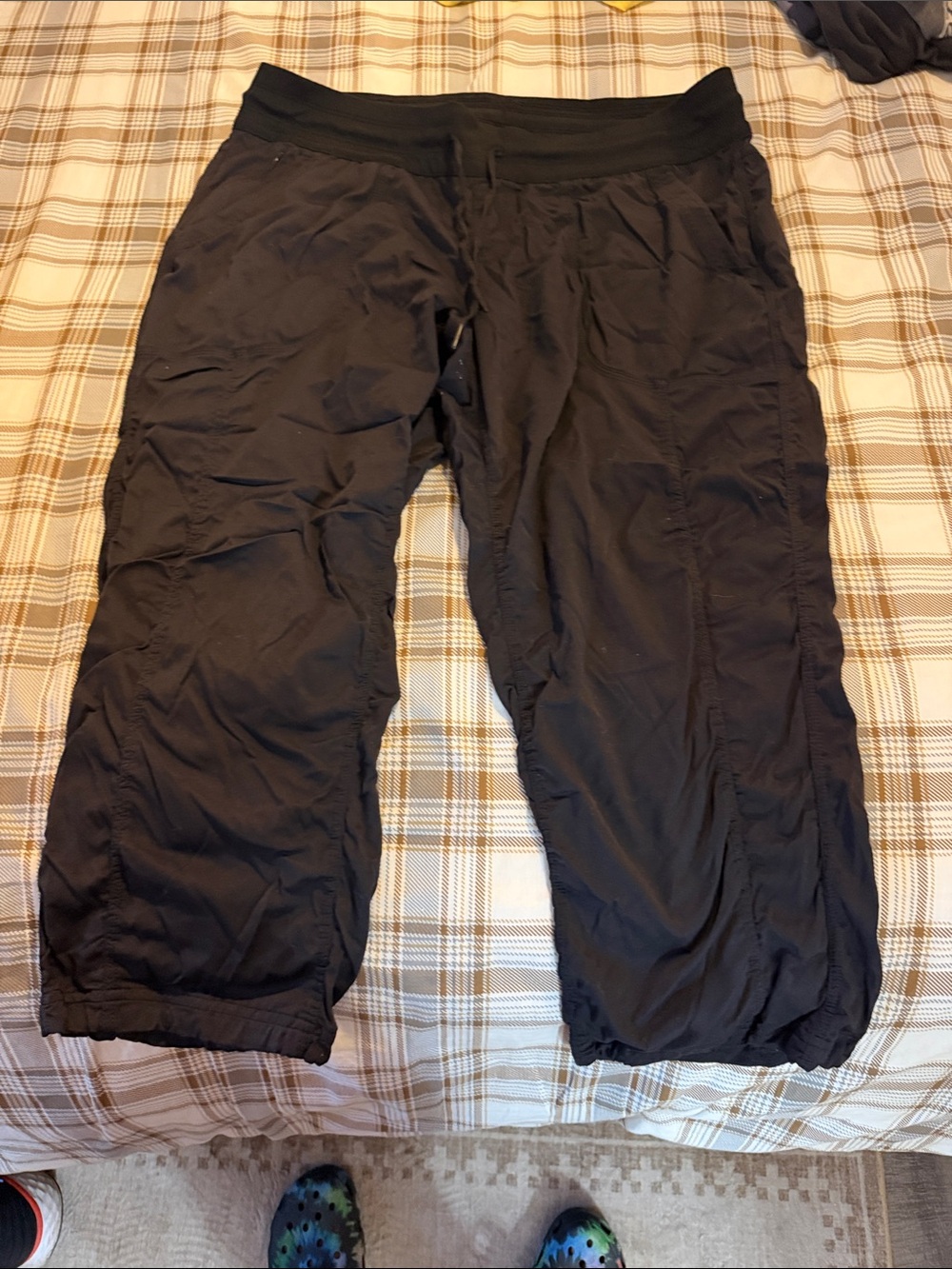 The North Face Womens Black Elastic-Waist Quick Dry Capri
